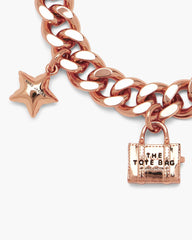 Marc Jacobs The Mini Icon Charm Bracelet Antique Rose Gold JEWELRY