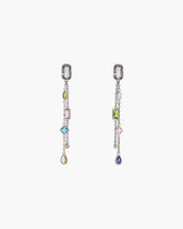 Marc Jacobs The J Marc Luxe Gem Linear Earrings Silver/Multi JEWELRY
