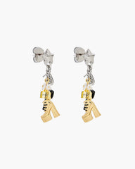 Marc Jacobs The Mini Icon Charm Earrings Gold/Silver JEWELRY