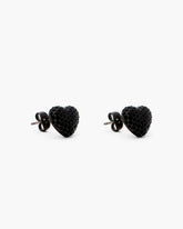 Marc Jacobs The Heart Balloon Pave Earrings Black/Black Crystal JEWELRY