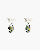Marc Jacobs Hattie Stewart X Marc Jacobs Butterfly Pearl Earrings Silver/Multi JEWELRY