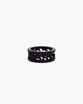 Marc Jacobs The Monogram Pave Ring Black/Black Crystal JEWELRY