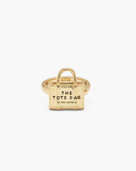 Marc Jacobs The Tote Bag Ring Light Antique Gold JEWELRY