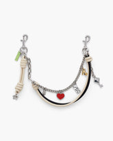 Marc Jacobs The Mini Icon Chain Bag Charm Black/Cloud White ACCESSORIES