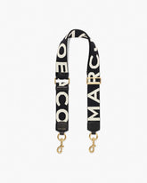 Marc Jacobs The Logo Webbing Strap Black/White ACCESSORIES