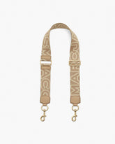Marc Jacobs The Outline Logo Webbing Strap Camel ACCESSORIES