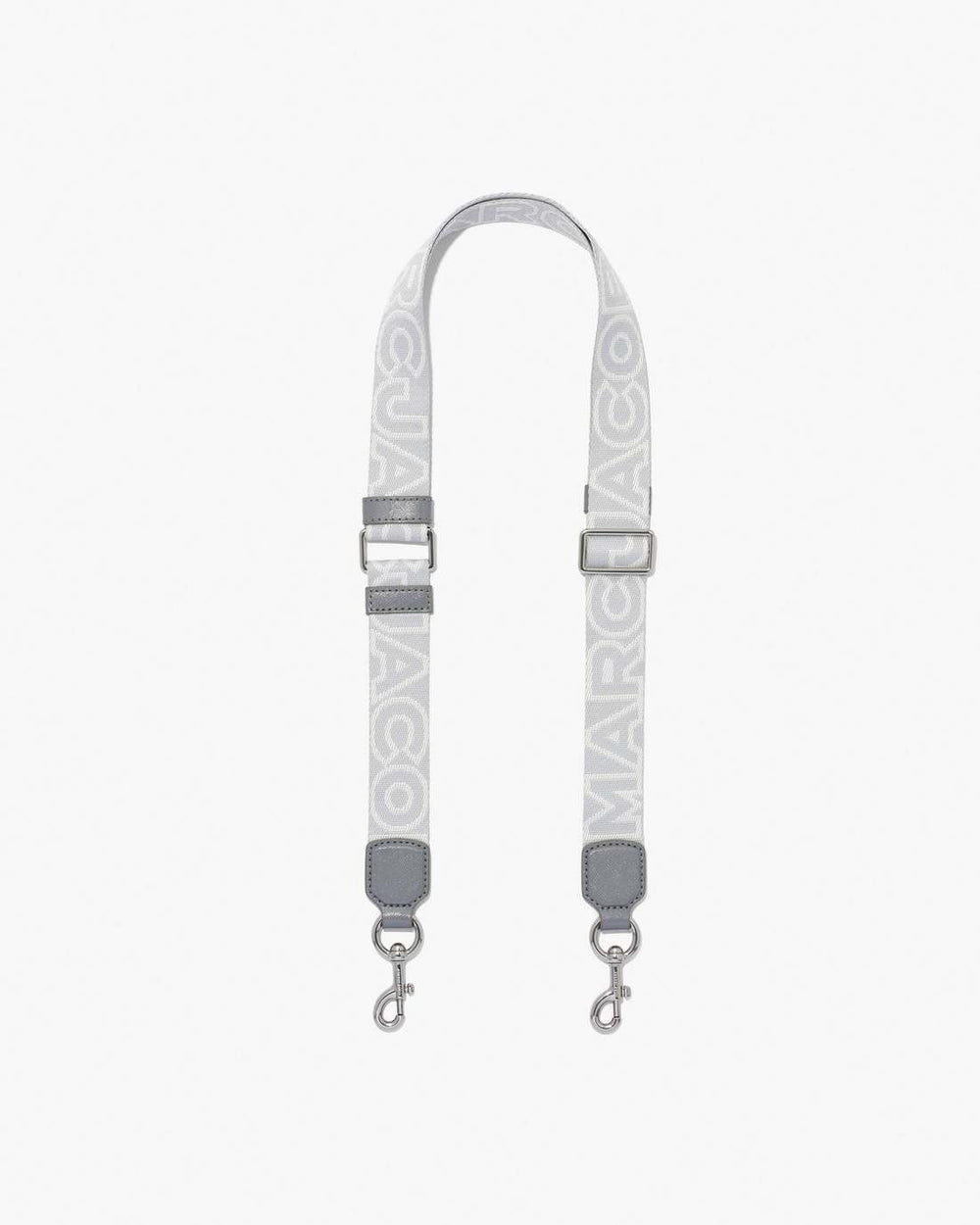 Marc Jacobs The Thin Outline Logo Webbing Strap Wolf Grey Multi ACCESSORIES