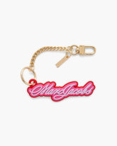 Marc Jacobs The Cursive Logo Bag Charm Bow Pink Multi ACCESSORIES
