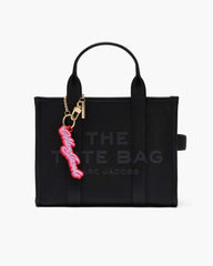 Marc Jacobs The Cursive Logo Bag Charm Bow Pink Multi ACCESSORIES