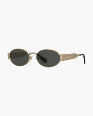 Marc Jacobs The Classic Logo Round Sunglasses Black/Gold ACCESSORIES