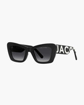 Marc Jacobs The Bold Logo Cat Eye Sunglasses Black/White ACCESSORIES