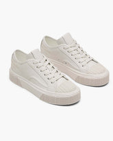 Marc Jacobs The Leather Sneaker Cotton White SHOES