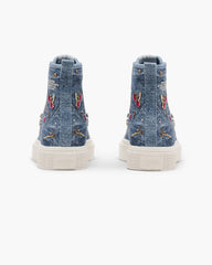 Marc Jacobs The Trinket Charm High Top Sneaker Medium Wash Multi SHOES|NEW ARRIVALS