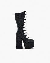 Marc Jacobs The Rhinestone Kiki Knee-High Boot Black/Black SHOES