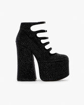 Marc Jacobs The Rhinestone Kiki Ankle Boot Black/Black SHOES