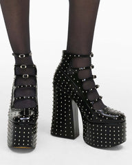 Marc Jacobs The Glam Studs Kiki Ankle Boot Black SHOES