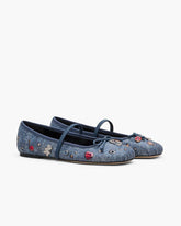 Marc Jacobs The Trinket Charm Sabrina Ballerina Medium Wash Multi SHOES|NEW ARRIVALS