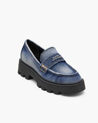 Marc Jacobs The Faded Denim Frankie Loafer Faded Vintage Indigo SHOES|NEW ARRIVALS