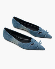 Marc Jacobs The Denim Kat Ballerina Vintage Indigo SHOES