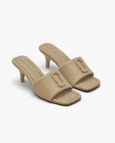 Marc Jacobs The Leather J Marc Heeled Sandal Camel SHOES