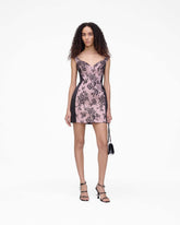 Marc Jacobs Sculpted Lace Shadow Dress Black Multi READY TO WEAR