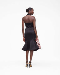 Marc Jacobs Sculpted Satin Halter Dress Black READY TO WEAR|NEW ARRIVALS