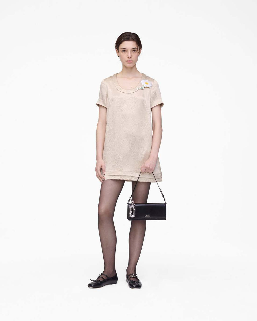 Marc Jacobs Crushed Satin Dress Champagne READY TO WEAR