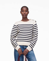 Marc Jacobs Breton Stripe Crewneck White/Navy READY TO WEAR
