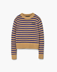 Marc Jacobs Joy Striped Crewneck Camel/Pansy READY TO WEAR