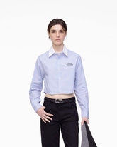 Marc Jacobs The Cropped Femme Shirt Blue Multi READY TO WEAR