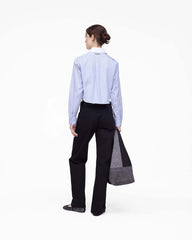 Marc Jacobs The Cropped Femme Shirt Blue Multi READY TO WEAR