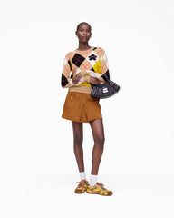 Marc Jacobs Suede Box Pleat Mini Skirt Copper READY TO WEAR|NEW ARRIVALS