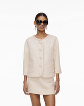Marc Jacobs Tweed Backwards Lady Jacket Ivory READY TO WEAR