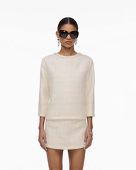 Marc Jacobs Tweed Backwards Lady Jacket Ivory READY TO WEAR
