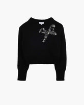 Marc Jacobs The Gem Bow Sweater Black READY TO WEAR