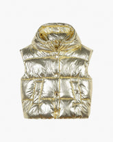 Marc Jacobs The Metallic Puffer Vest Gold READY TO WEAR