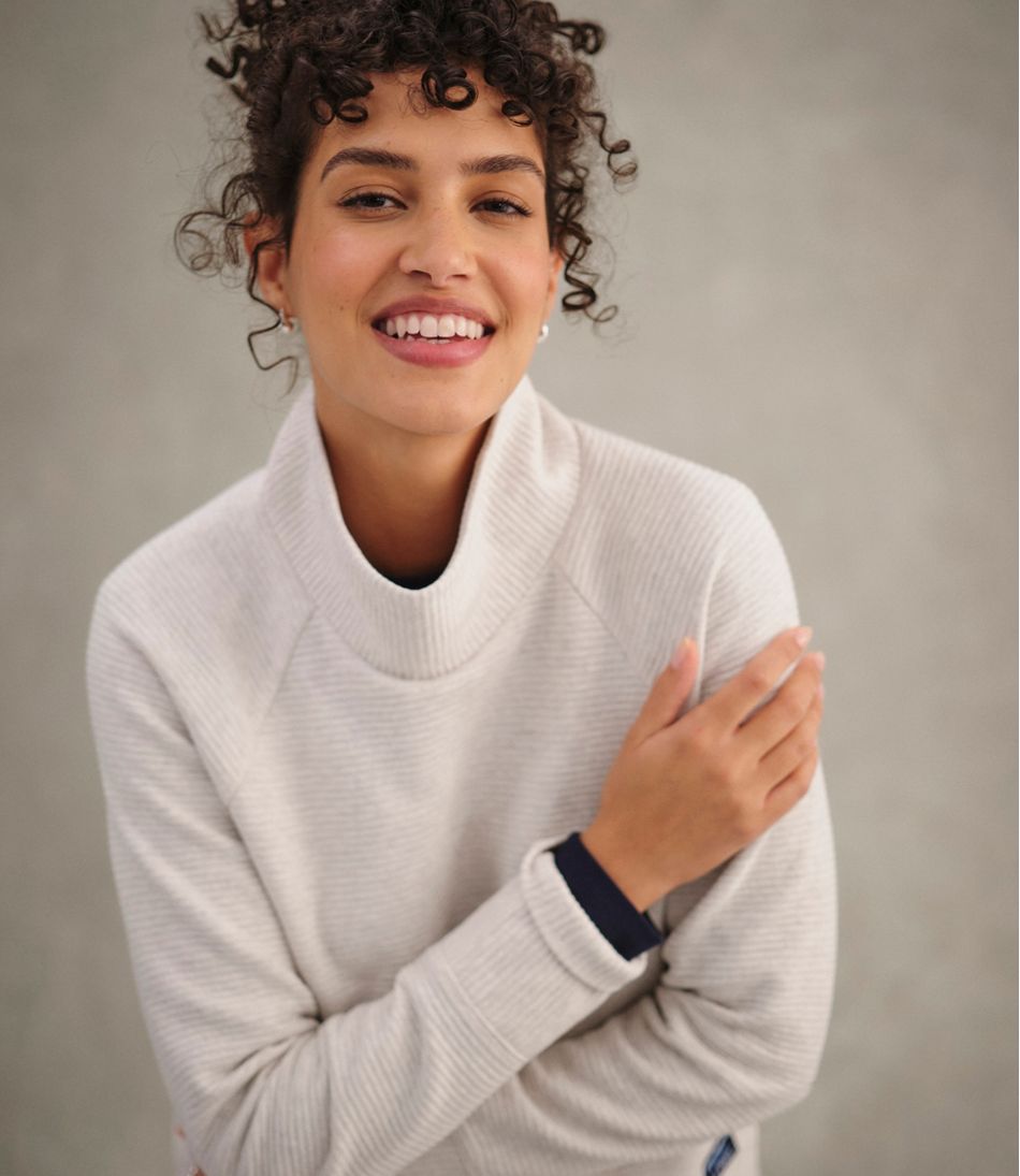L.L.Bean Online | Women's Lakewashed Double-Knit Funnelneck