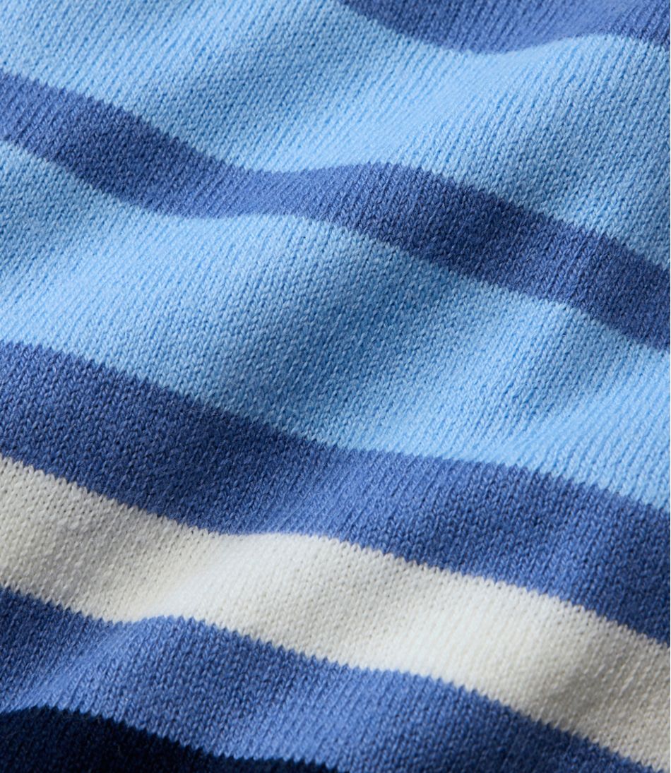 L.L.Bean On Sale | Women's Cotton/Cashmere Sweater, V-Neck Stripe