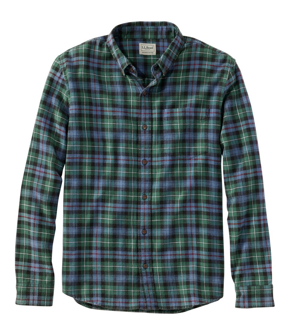 L.L.Bean US | Men's Sunwashed Twill Shirt, Slightly Fitted Untucked Fit