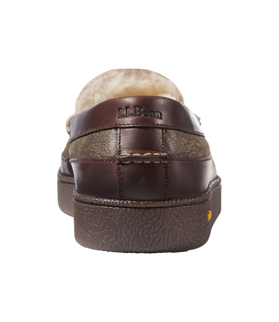 L.L.Bean New | Men's Lodge Moc Vibram® Slippers, Shearling