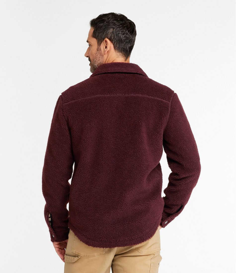 L.L.Bean Outlet | Men's Signature Mixed Media Fleece Shirt Jacket