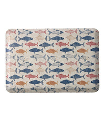 L.L.Bean Outlet | Happy Feet Comfort Mat, Fish