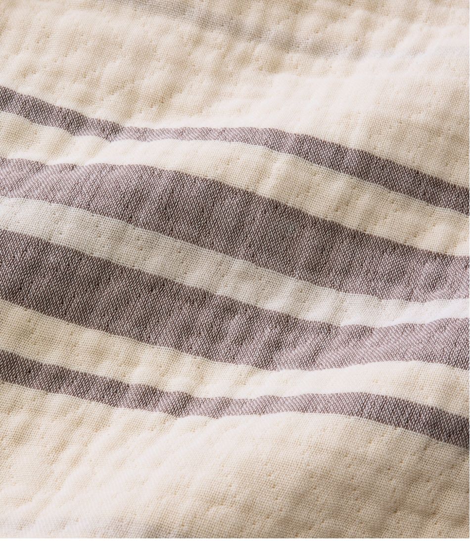 L.L.Bean On Sale | Lightweight Cotton Gauze Throw, Stripe