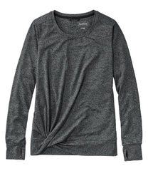 L.L.Bean Online | Women's VentureSoft Twist-Front Top, Long-Sleeve