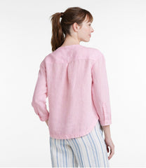 L.L.Bean Outlet | Women's Premium Washable Linen Shirt, Splitneck