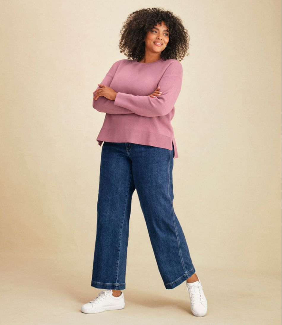 L.L.Bean For Sale | Women's Wicked Soft Cotton/Cashmere Crewneck Sweater