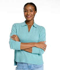 L.L.Bean | Women's Classic Cashmere Sweater, Relaxed Polo