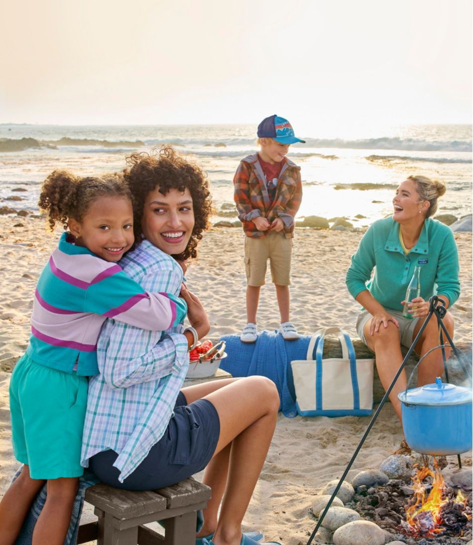 L.L.Bean US | Women's Lakewashed Double-Knit Quarter-Snap