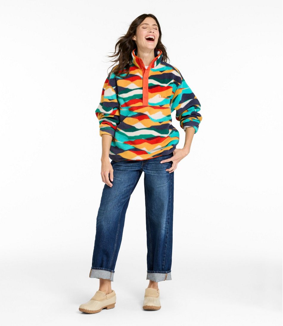 L.L.Bean Discount | Adults' Bean's Classic Fleece Pullover, Print
