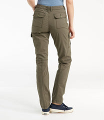 L.L.Bean Sale | Women's Stretch Canvas Cargo Pants, Mid-Rise Straight-Leg